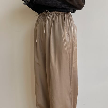 《予約販売》quality satin pants/2colors_np0789