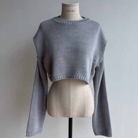 《予約販売》sleeve cut out knit/2colors_nt1853