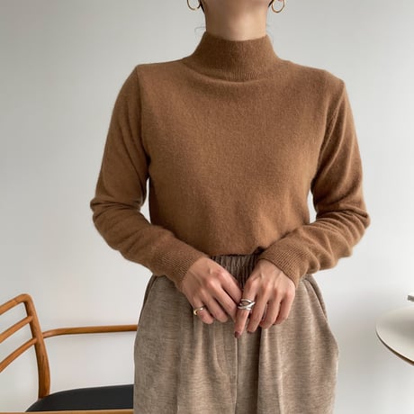 《予約販売》mock neck quality knit/5colors_nt1175
