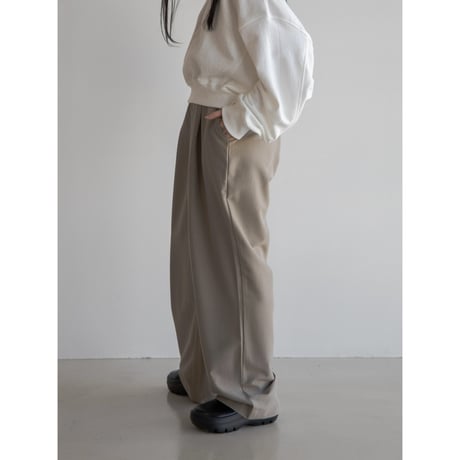 《予約販売》pin stripe tuck wide pants/2colors_np0973