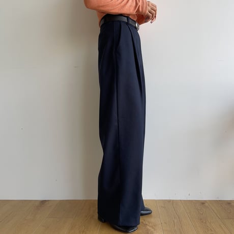 《予約販売》material tuck wide pants/3colors_np0711