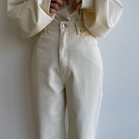 【nokcha original】“nc” pants/ivory_np0748