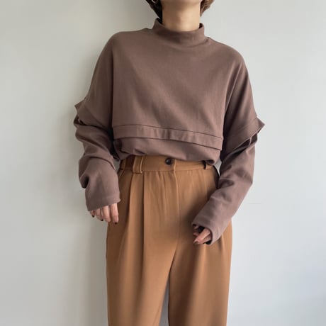 【nokcha original】layered tee/3colors_nt1068