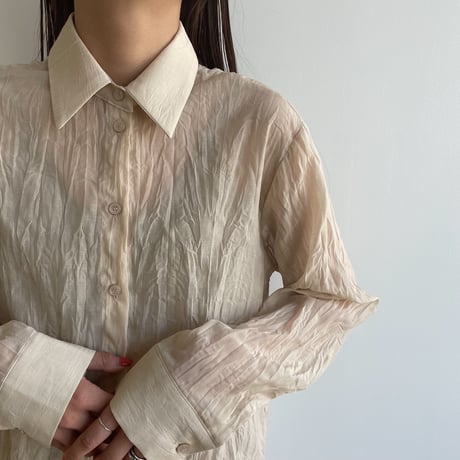 《予約販売》sheer rincl shirt/2colors_nb0054