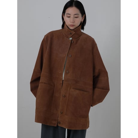 - AUTHENTIC series - real suède rich jacket/camel_an0037