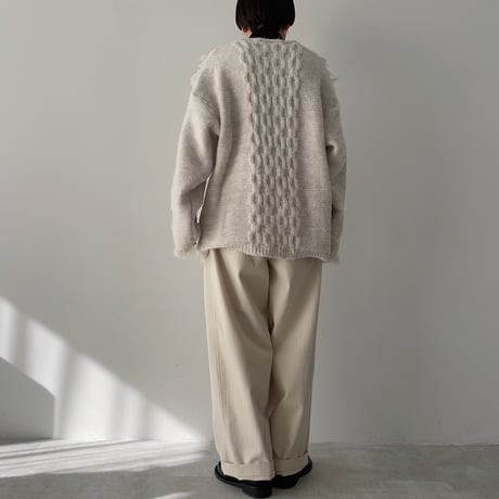 《予約販売》damage over knit/3colors_nt1910