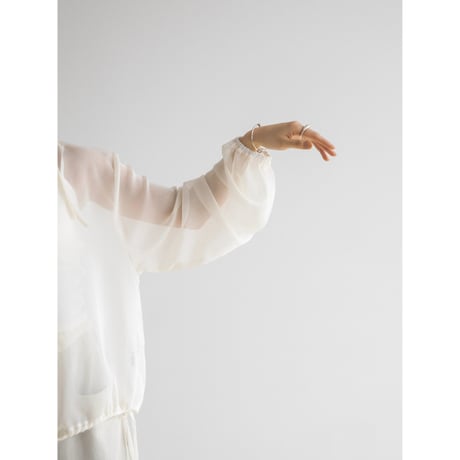 《予約販売》anorak sheer blouse/2colors_nb0236