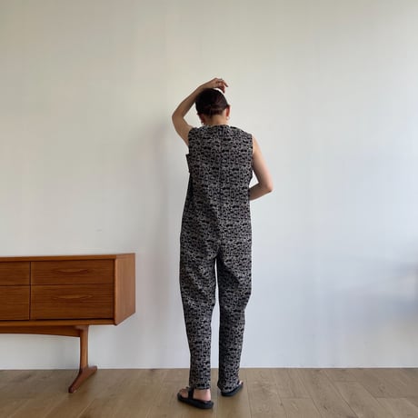 【nokcha original】jacquard all-in-one/black_np0639