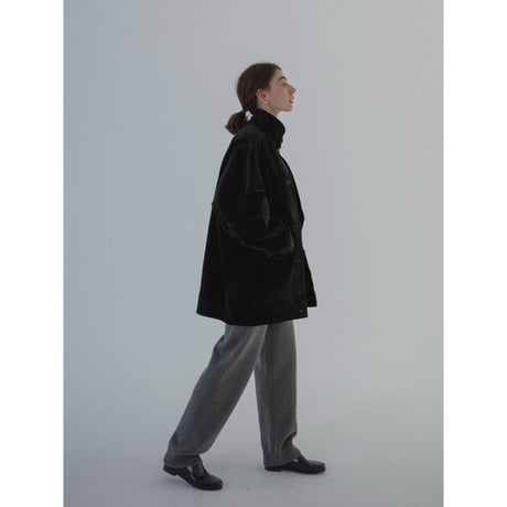 - AUTHENTIC series - real suède rich jacket/black_an0015