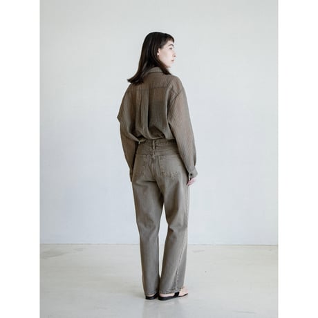 《予約販売》stripe mannish sheer shirt_nb0382