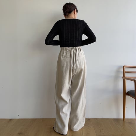 《予約販売》quality tuck linen pants/3colors_np0794