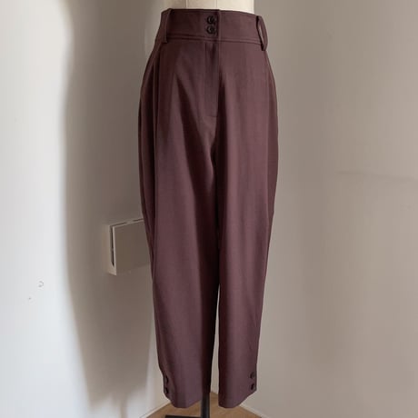 【nokcha original】tuck color pants/purple_np0347