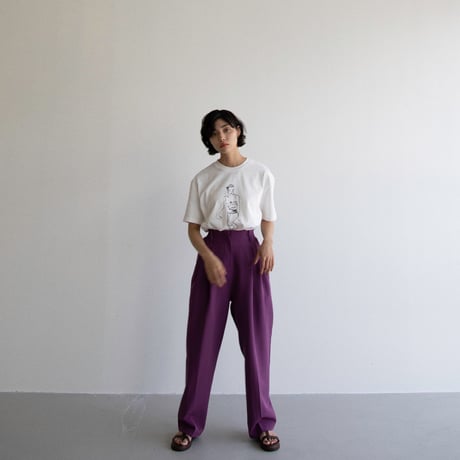 【nokcha original】waist pants/grape_np0596
