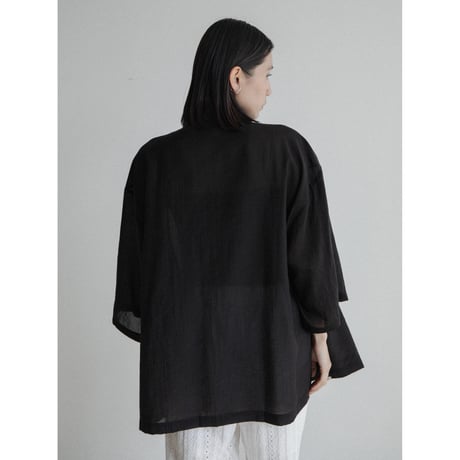 《予約販売》shawl collar sheer jacket_no0462