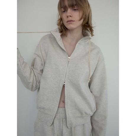 【NOKCHA original】vintage like sweat zip up tops/2colors_nt2237