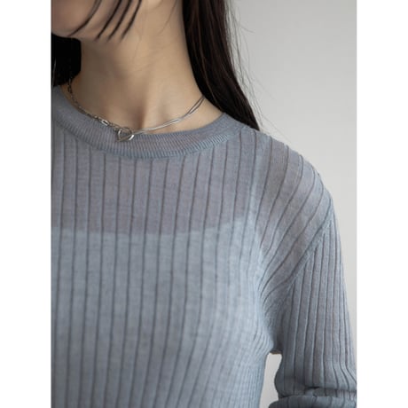 《予約販売》back accent linen knit tops/3colors_nt2050