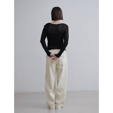 《予約販売》oval tuck cotton pants/2colors_np1212