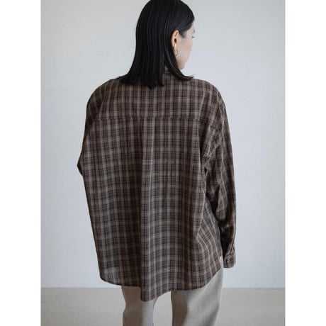 《予約販売》mannish check shirt/2colors_nb0329