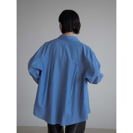 《予約販売》double stripe over shirt/2colors_nb0265