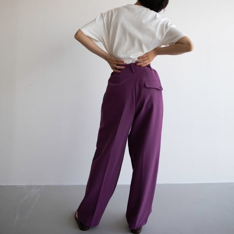 【nokcha original】waist pants/grape_np0596
