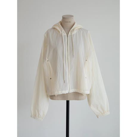 《予約販売》sheer hoodie jumper/2colors_no0461