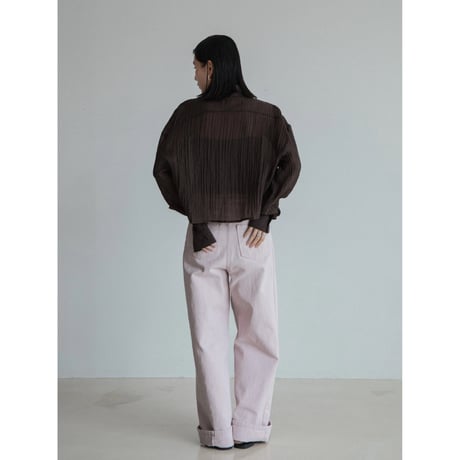 《予約販売》rincl cropped sheer shirt/3colors_nb0315