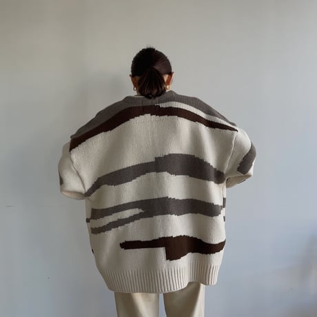 【nokcha original】ennui knit cardigan/ivory_nt1501