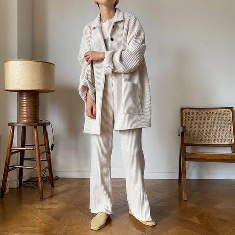 【nokcha original】over lib jacket/ ivory_no0150