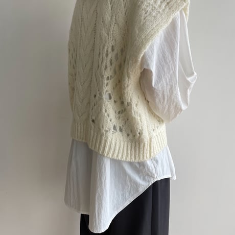 《予約販売》low gauge knit vest/2colors_nt1480