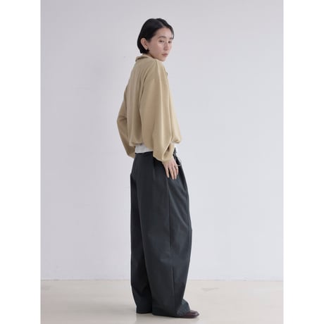 《予約販売》2way half zip rich pullover/3colors_nt2533