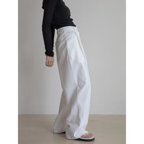 《予約販売》summer tuck twill pants/2colors_np0999
