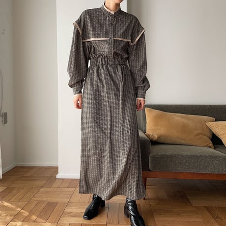 【nokcha original】geometric back open ops/black_nd0094
