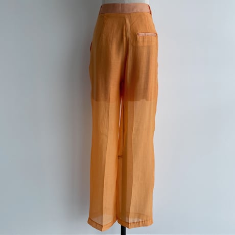 【nokcha original】quality sheer pants/light orange_np0416