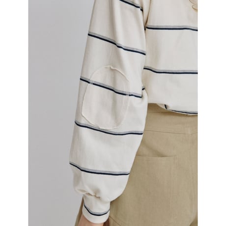 【NOKCHA original】elbow patch border tops_nt2486