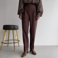 【nokcha original】roll up tapered pants/purple brown_np0461
