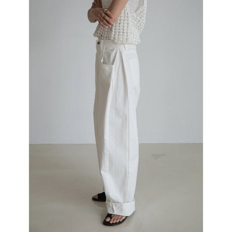 《予約販売》side tuck mannish pants/2colors_np1132