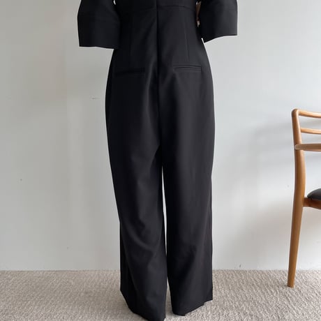 【nokcha original】rich jumpsuit/black_np0671