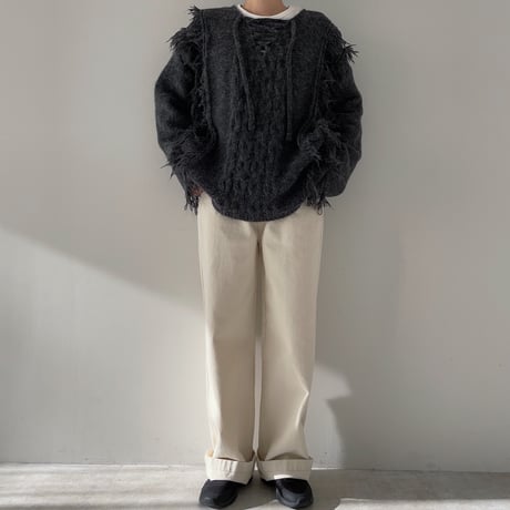 《予約販売》damage over knit/3colors_nt1910