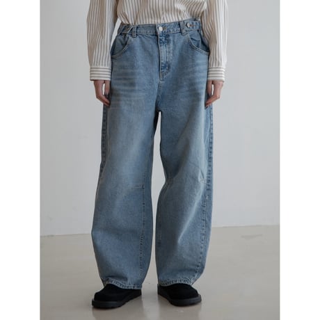 《予約販売》waist accent cocoon jeans_nj0116