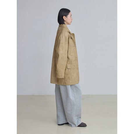 《予約販売》soft fake leather jacket/2colors_no0512