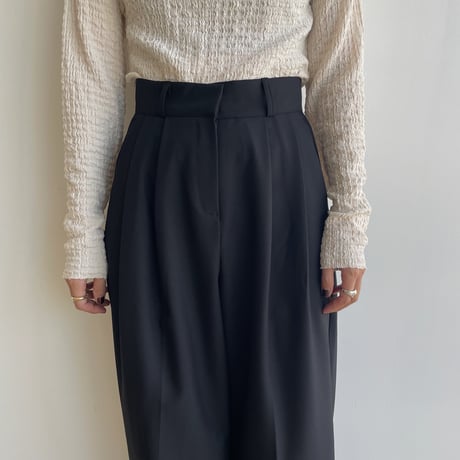 《予約販売》straight tuck wide pants/2colors_np0902