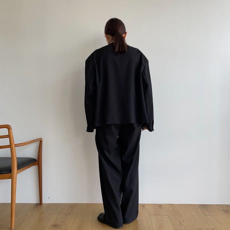 《予約販売》no collar jacket/2colors_no0280