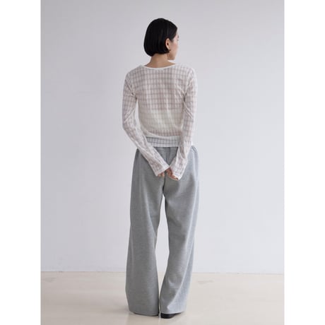 《予約販売》check sheer tops/2colors_nt2520