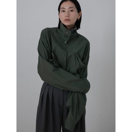 - AUTHENTIC series - emblem shirt/deep green_an0026
