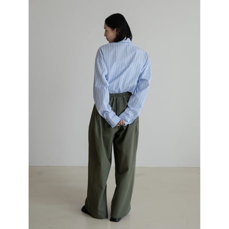 《予約販売》twill oval mannish pants/2colors_np1080