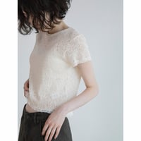 《予約販売》mesh knit minimal tee/2colors_nt2592