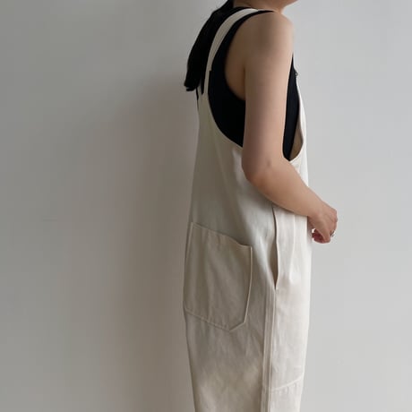 【nokcha original】material over all/ivory_np0830