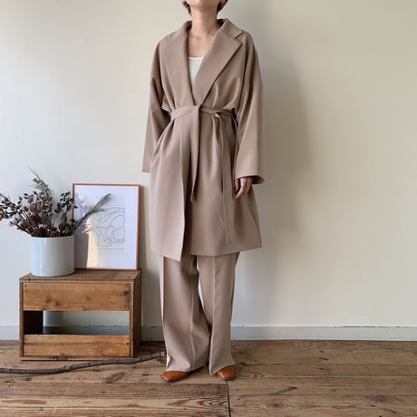 【NOKCHA original】2way quality over jacket/beige_no0083