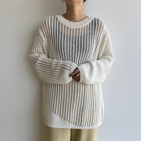 《予約販売》mannish low gauge knit/2colors_nt1615