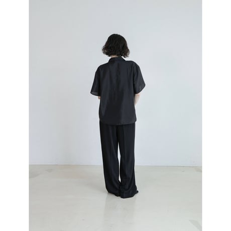 《予約販売》glossy over half sleeve shirt/2colors_nb0386